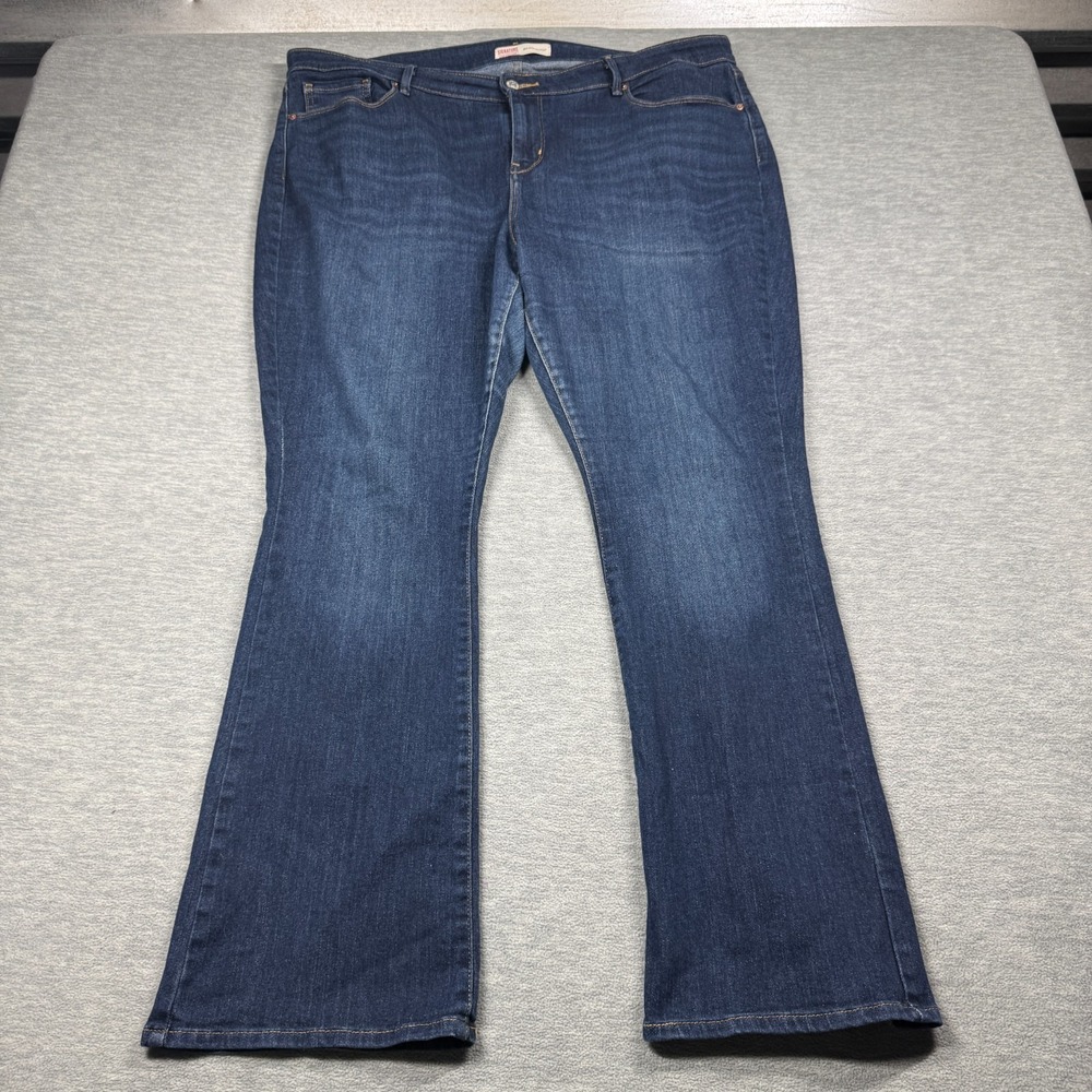 Signature by Levi Strauss Jeans Women 20M Blue Mid-Rise Bootcut Denim Stretch